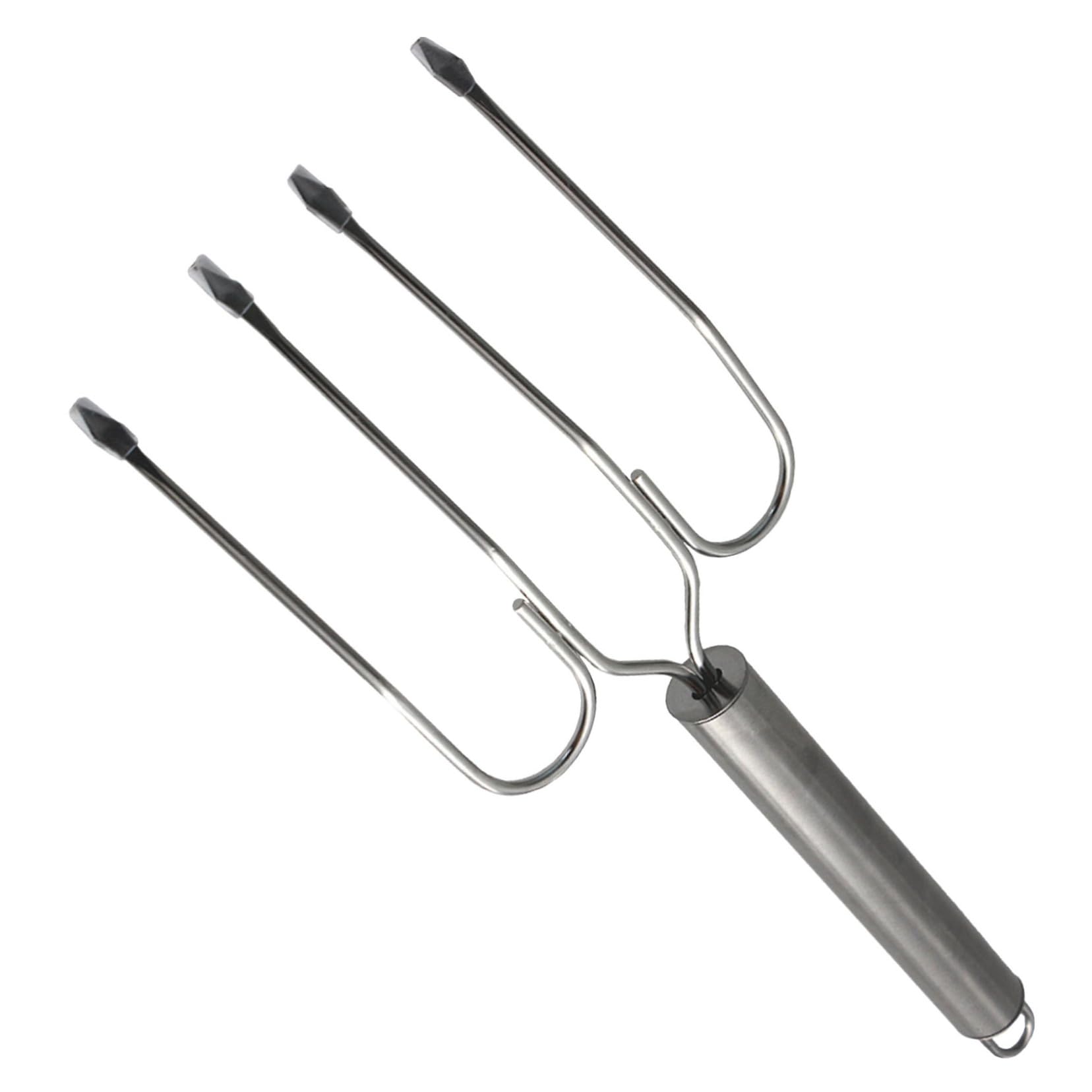 OFFSCH Stainless Steel Turkey Lifting Fork Picnic Roast Fork for Barbecue and Grilling for Turkey Pork Steak Vegetables for Home Kitchen and Outdoor