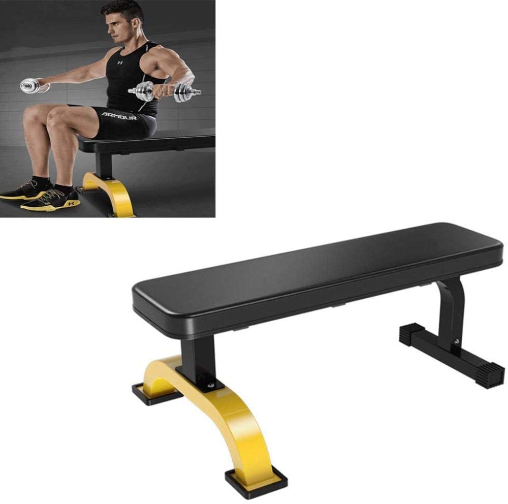 Banc de musculation plat pour vos séances d'haltères au salon