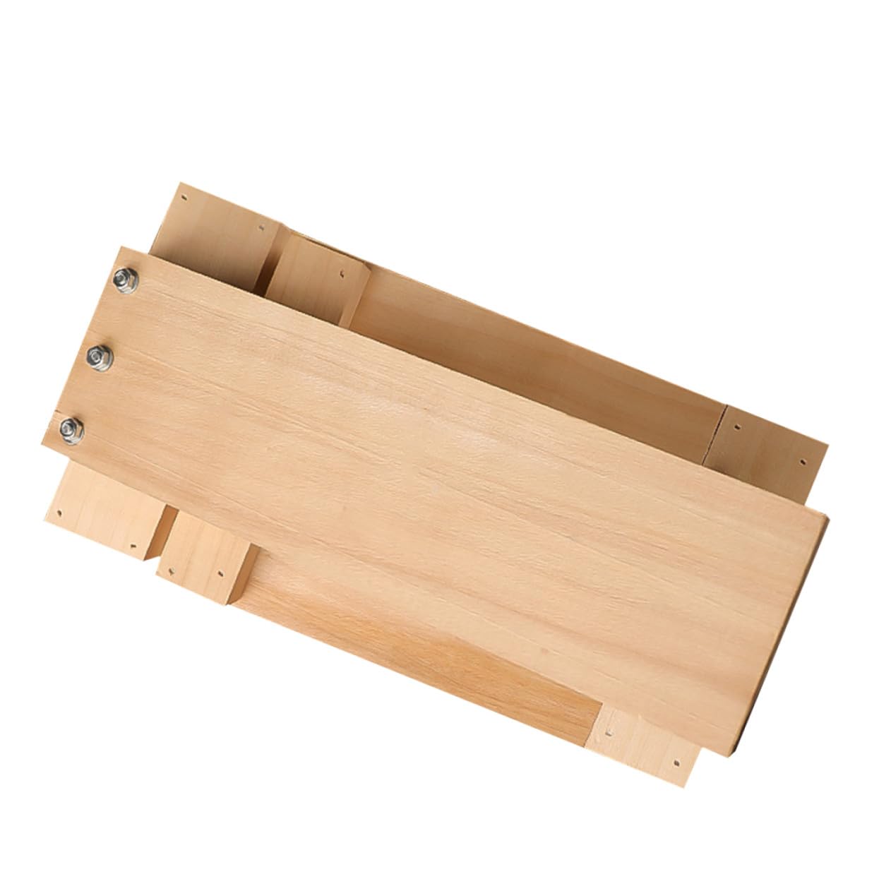 Gatuida Holz Teigpresse für Teigtaschen Teigtaschenformer Küchengerät Einfache Handhabung mit Rutschfestem Griff Natürliches Holzmaterial