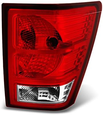 AKKON - For Jeep Grand Cherokee SUV Red Clear Rear Tail Light Brake Lamp Taillamp Repalcement Dirver Left Side