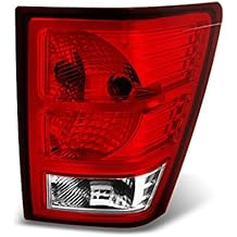 AKKON - For Jeep Grand Cherokee Red Clear Rear Tail Light Brake Lamp Taillamp Repalcement Passenger Right Side