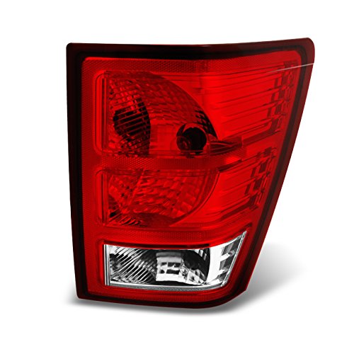 AKKON - For Jeep Grand Cherokee Red Clear Rear Tail Light Brake Lamp Taillamp Repalcement Passenger Right Side