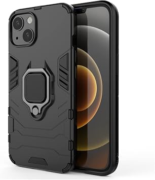 Microcase iPhone 13 mini Batman Serisi Y z k Standl  Armor K l f - Siyah