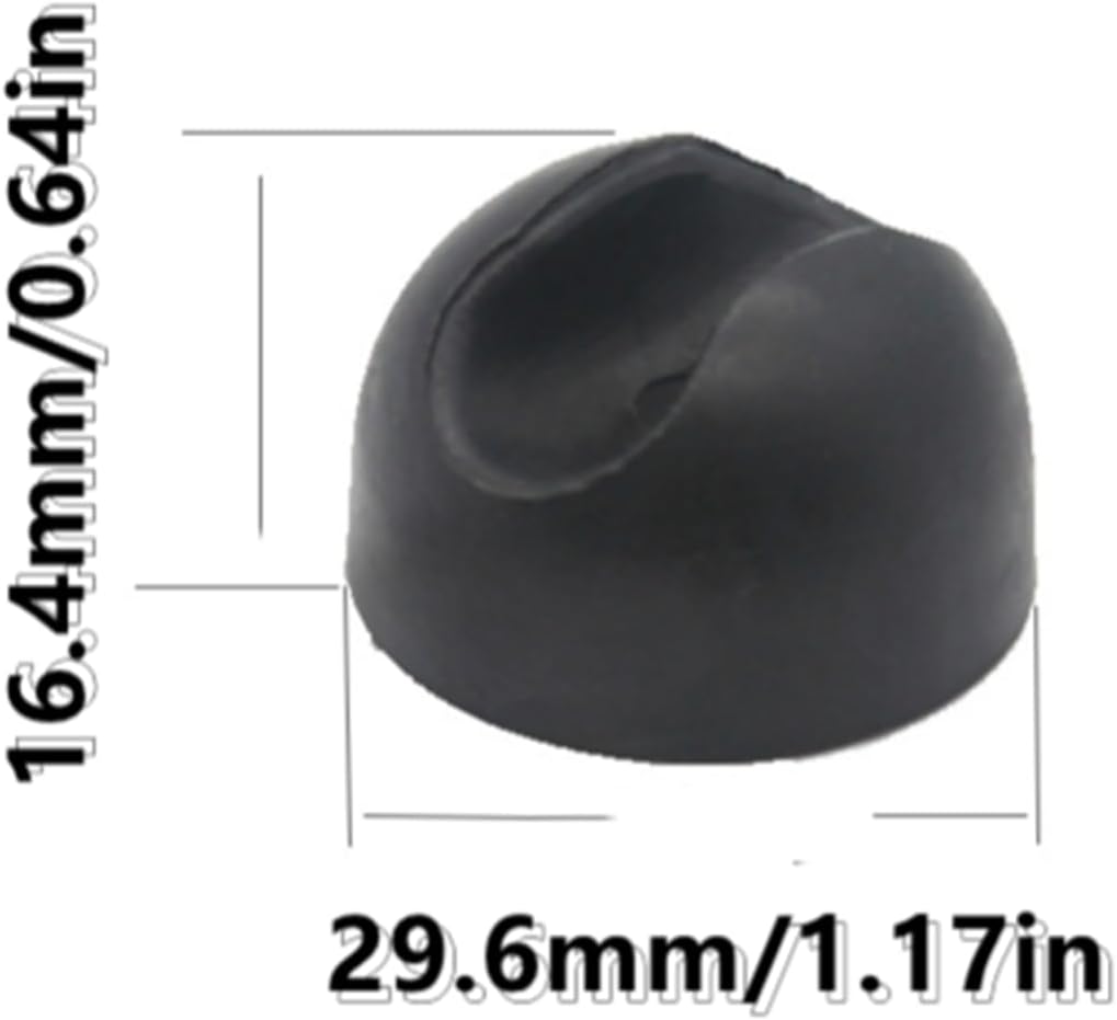 8 Pcs Hairpin Leg Protectors - Rubber Feet for 3/8"-1/2" Rods, Non Slip Floor Protectors for Chairs & Tables at Home, Office​