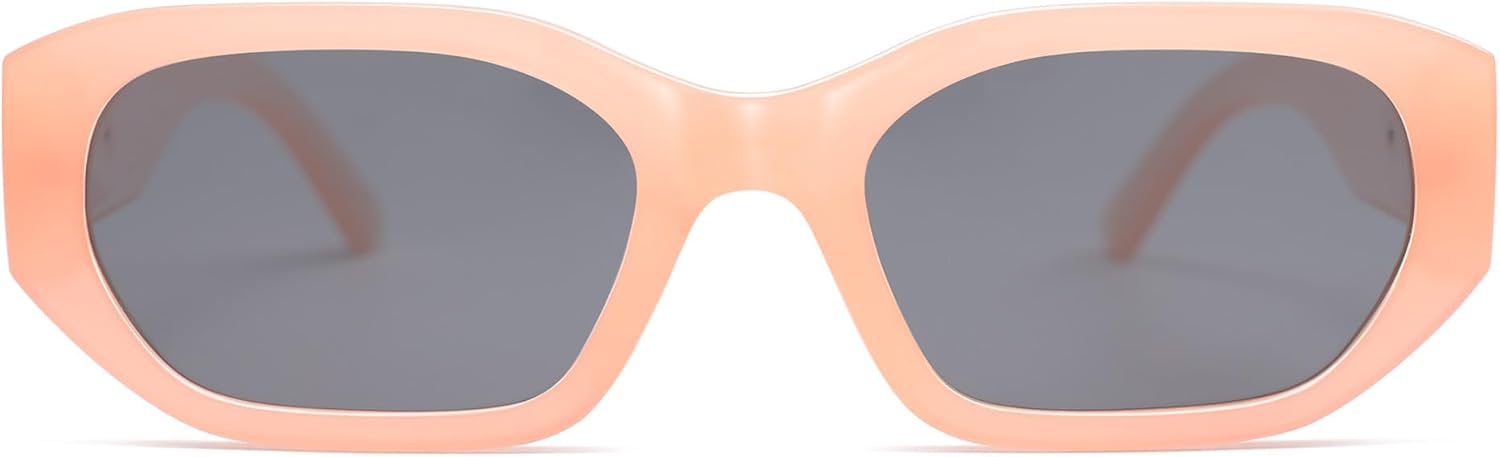 SOJOS Polarized Sunglasses Womens Mens Retro Rectangle Sun Glasses Trendy Hexagonal Frame 80s 90s Shades SJ2324 - Image 3