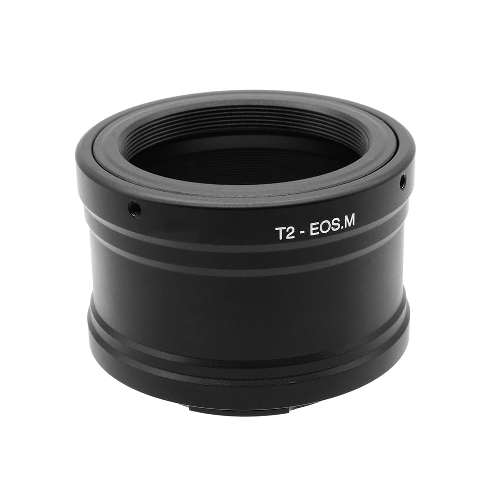 T2-EOS M Lens Adapter Ring for Telescopes Microscopes T/T2(M42×0.75mm) Screw Thread Mount Lens and for Canon EOS EF-M Mount Camera Metal Lens Adapter