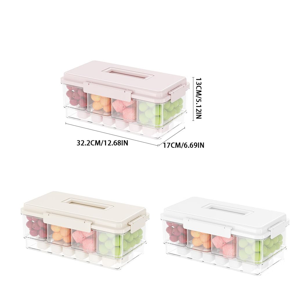 Contenitore per alimenti freschi con scomparti Dì addio,rosa | Contenitore per alimenti freschi in ABS per frutta fresco