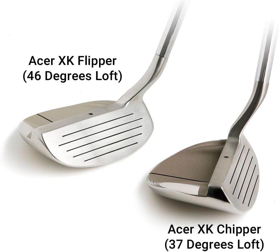 Acer XK Chipper Golf Club Series, Right and Left-Handed 37 & 46 Degree Loft Chipping Clubs for Men and Women | Shave Strokes Around The Green