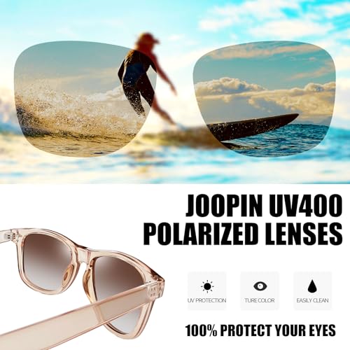 Image of Joopin Square Sunglasses Polarized UV400 Designer Sun Glasses Men Women | Oversized, Plastic Frame, Retro, Vintage, Unisex, Trendy Shades for Driving, Party, Fishing, Business, Costume