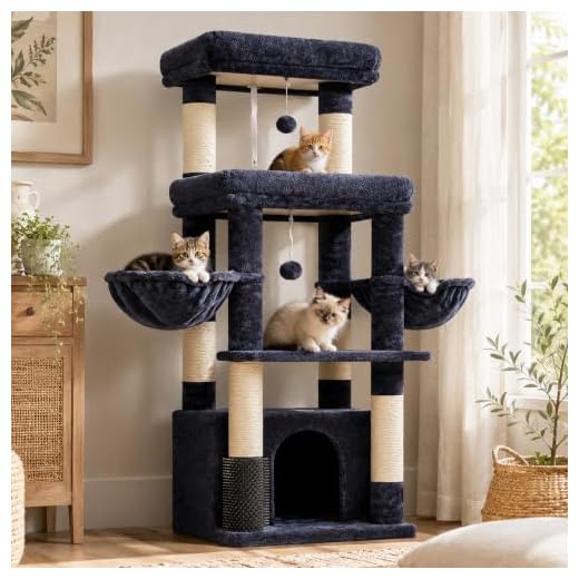 Hey-brother Cat Tree Tower with Extra Large Platform, Big Condo, MPJ070G