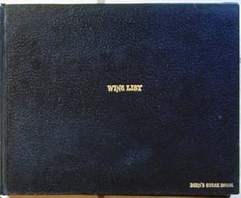 Hardcover Wine List (Bern's Steak House) 44th Library Edition Book