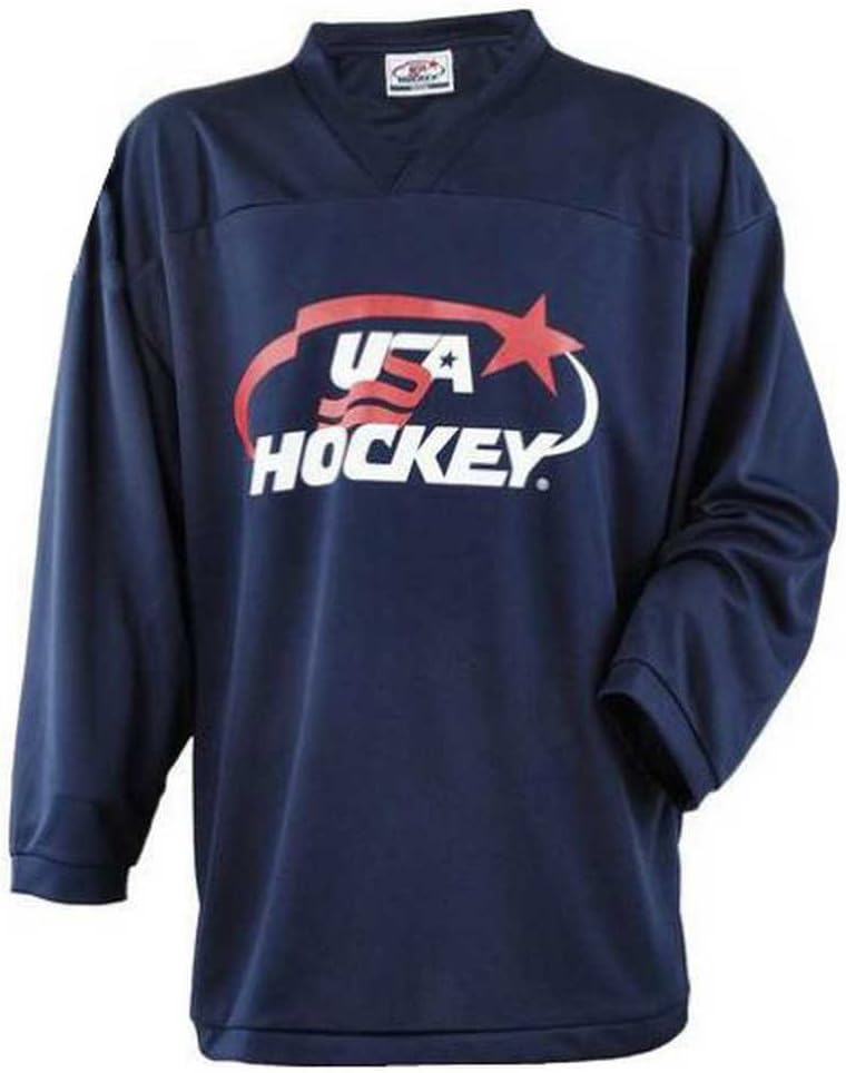 Youth Practice Ice Hockey Jersey Mid-Weight Black, Navy, Red or White
