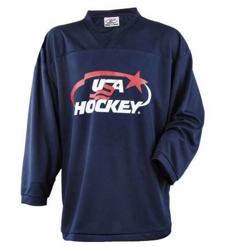 Youth Practice Ice Hockey Jersey Mid-Weight Black, Navy, Red or White