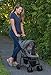 Pet Gear Happy Trails Lite Pet Stroller for Cats/Dogs, Zipper Entry, Easy Fold with Removable Liner, Safety Tether, Storage Basket