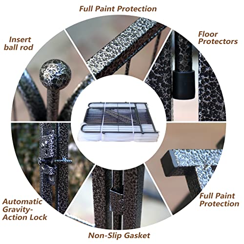 Dog Playpen,32/40/45 Inch Height In Heavy Duty, Folding Indoor Outdoor Anti-Rust Dog Exercise Fence, Portable Pet Playpen With Door For Large Medium Small Dogs And Pet (16 Panels, 32 Inch) #TOP3