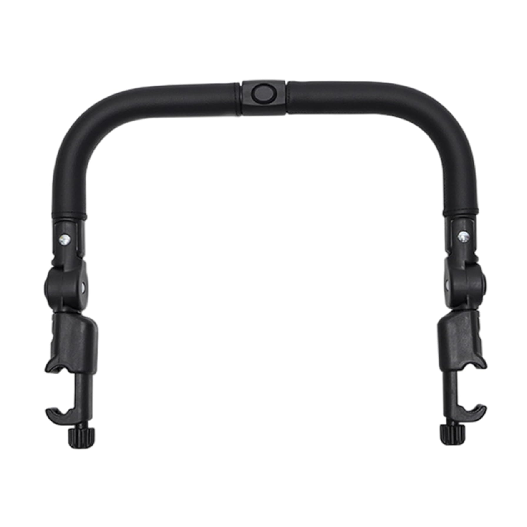 Barra paraurti per passeggino Accessori per maniglia per passeggino multifunzionali regolabili in pelle PU con interruttore a pulsante per la sicurezza del bambino, accessori per neonati, maniglia