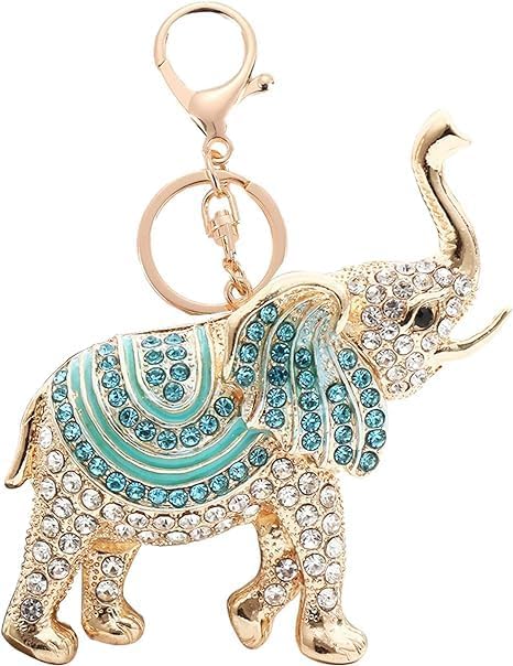 Portachiavi con strass con ciondolo elefante - SHEIN ALIA