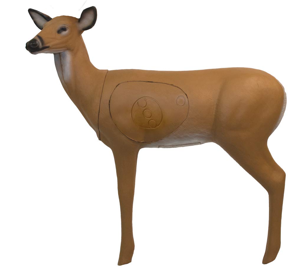BIGSHOT Pro Hunter 3D Doe Deer Archery Target - Self-Healing Foam for Broadheads & Field Points - Weather Resistant with Replaceable Core - Competition Grade for Compound Bow & Crossbow Practice