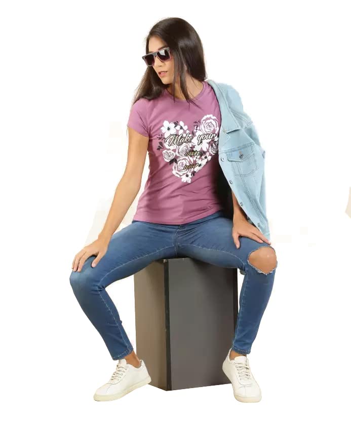 Image of Lyra Women's Cotton Regular Fit T-Shirt