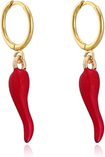 Lightweight earrings - sweet and charming earrings hanging with a manual touch, painted in golden color, suitable for regular women's clothes, parties or daily