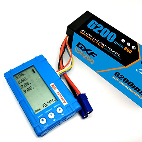 DXF 14.8V Lipo Battery 80C 6200mAh 4S Hard Case