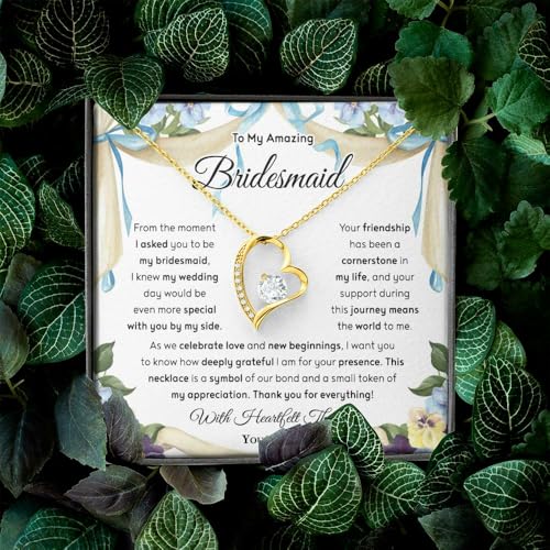 ARTE Bridesmaids Necklace, Will You Be My Bridesmaid Card, Maid Of Honor Card, Thank You Bridesmaid Cards, Will You Be My Bridesmaid Card Funny, Thanks For Being My Bridesmaid Cards3