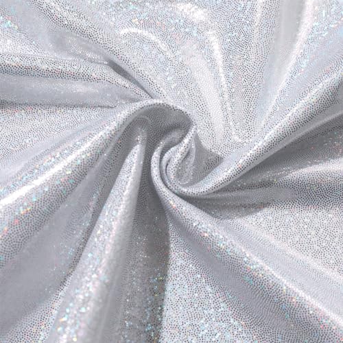 ABAFIP Women Rave Outfits Shiny Crop Top High Low Skirt with Shorts 3 piece Music Festival Clothes set4