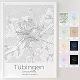 Mapdify Tübingen personalisiertes Stadtposter, dein 