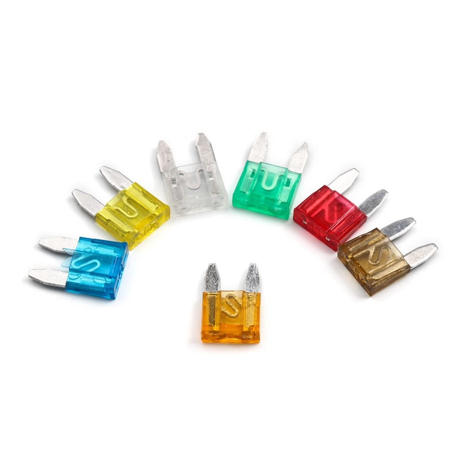 121pcs 7 Tailles Auto Fusible Lame 5-30AMP Moto Voiture Lame Fusible avec Clip Auto Standard Mini Fusible SUV Fusible Boîte Kit Assortiment