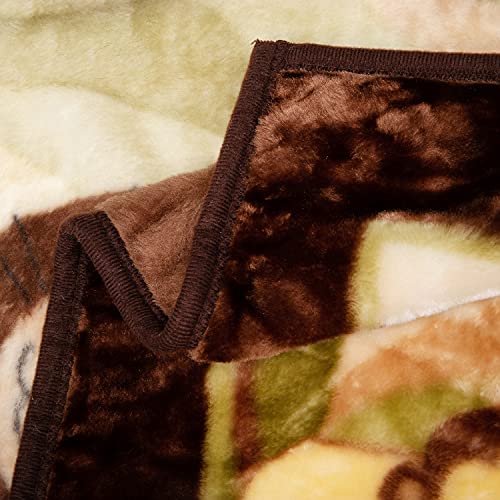 Image of Fleece Plush Soft Throw Blanket - Lightweight Crib Blanket for Baby Bed Lounger - Fuzzy Warm Cozy Toddler Blanket for Daycare Preschool Naptime, 43 inch X 30 inch (Baby Cocoa Monkey Giraffe Lion)