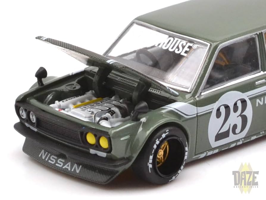 街道ハウス　MINIGT  510 WAGON CARBON FIBER V3 Kaido House + Mini GT Datsun KAIDO 510 Wagon CARBON FIBER V2