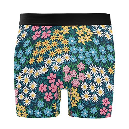 Bóxer para hombre de ropa interior elástica y calzoncillos ultrasuaves florales en pack de 2