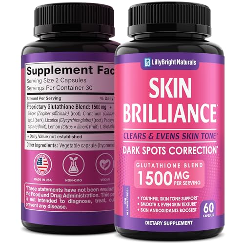 LB LILLYBRIGHT NATURALS Glutathione Capsules -...