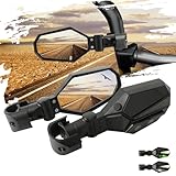 SUNPIE Mirrors for UTV w/LED Lights turn signals for Roll Bar 1.5 to 2inch Compatible with Polaris RZR Can-Am Pioneer Talon Kawasaki Teryx Mule, UTV Accessories Mirror