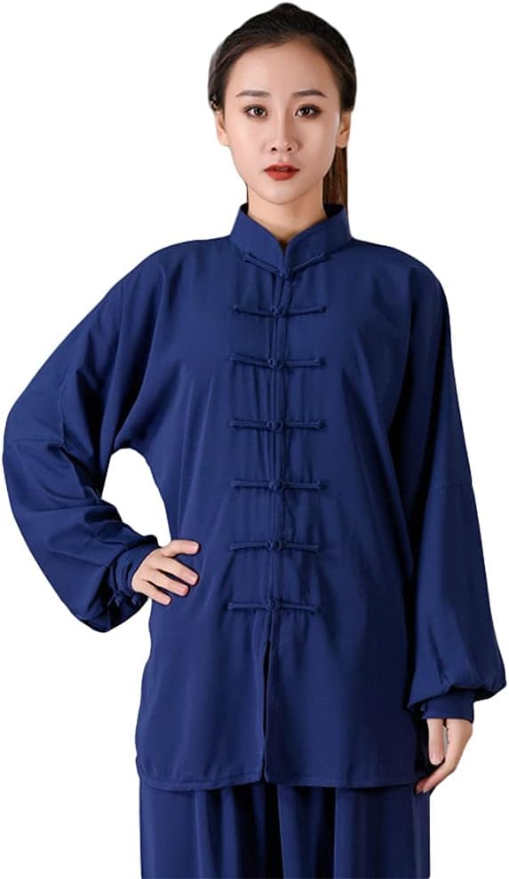 ZooBoo Unisex Cotton Blend Long/Short Sleeves Tai Chi Suit Morning Exercise Uniform Kung Fu Clothing - Image 2