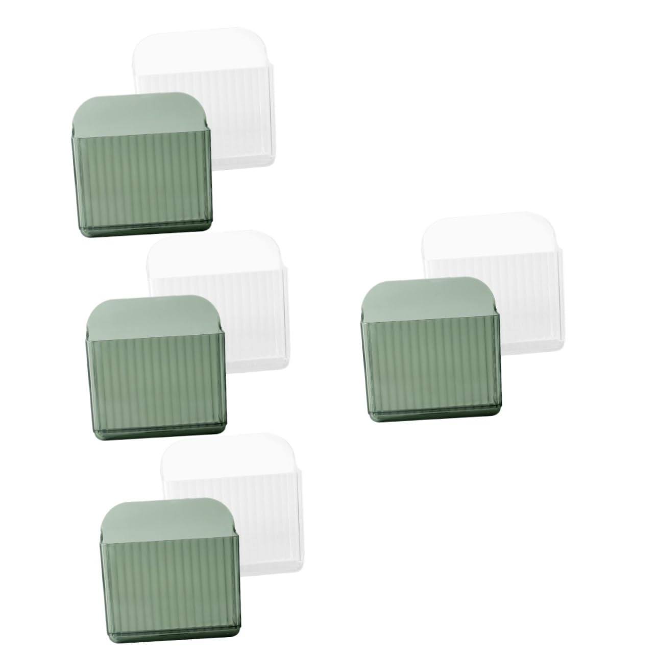 Alipis 8stücke Organizer Box Für Fernbedienungen Und Handy-ladegeräte Transparente Aufbewahrungsbox Ohne Bohren Für Schlafzimmer Büro Und Wohnzimmer