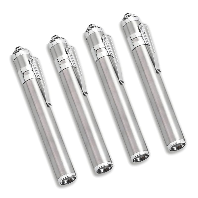 AVIS Aluminium Pocket Pen Torch Light for Doctors | Nurses | Medical Students | Moon Light | Super Bright | Free Battery (Pack of 4, Silver) (B0DB7YCWHQ) Amazon Price History, Amazon Price Tracker