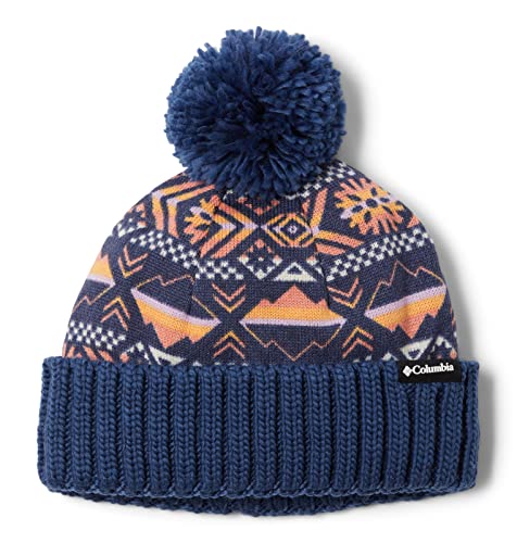 Bonnet à carreaux Columbia unisexe chaud avec pompon pour homme et femme