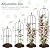 2 Pack Garden Obelisk Trellis for Climbing Plants, 71" Metal Rustproof Plant Support Rose Trellis, Tower Potted Cages for Flowers Fruits Vegetable Vines Indoor & Outdoor, Black(4 Tiers)