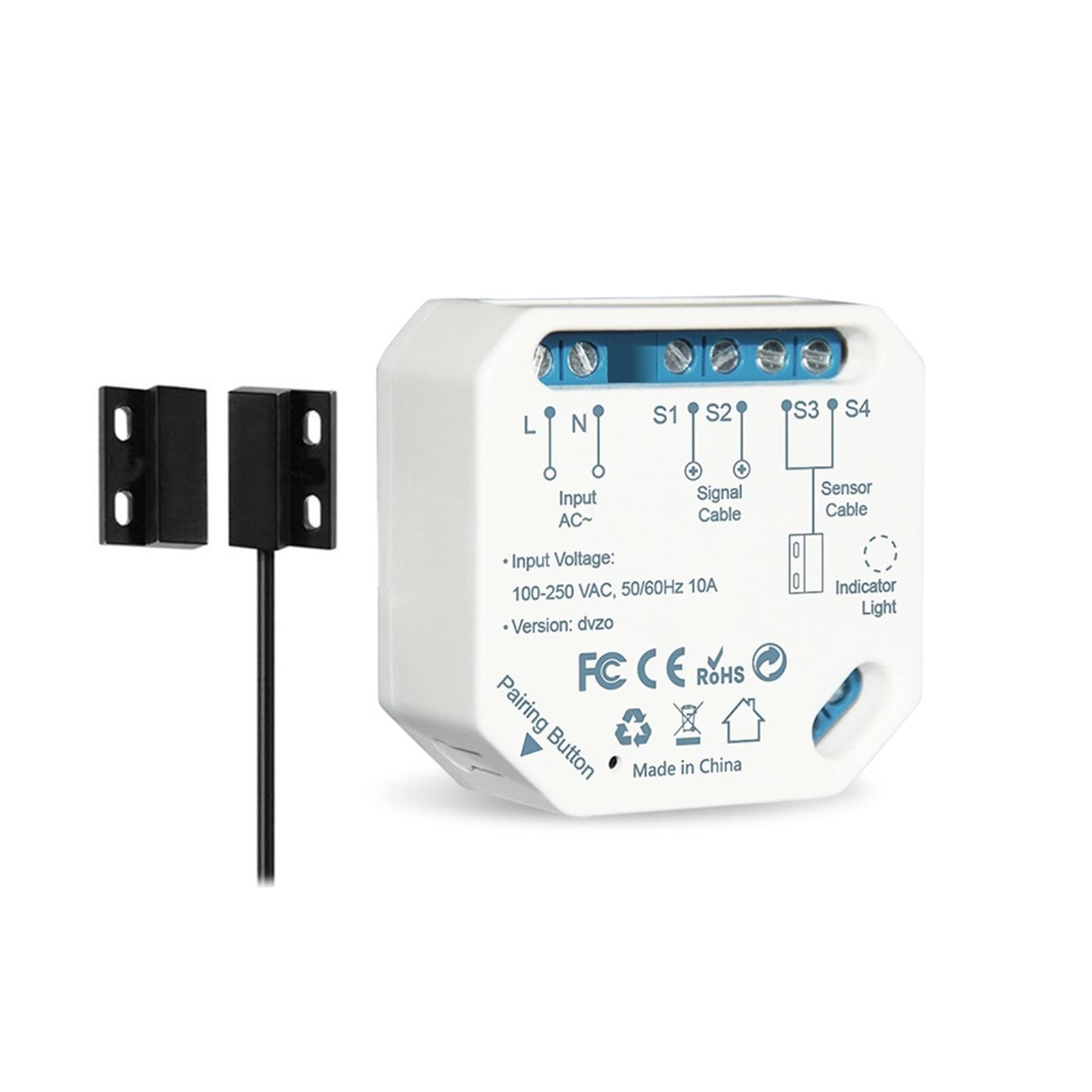 Apriporta del garage, Tuya Smart Life. Wi. Apriscatole del controller della porta del garage con il controllo vocale di avviso dell'app del sensore Nessun hub necessario Fai da te