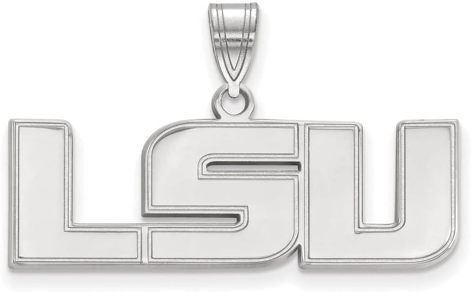 LogoArt Logo Art Sterling Silver LSU Tigers Medium Pendant