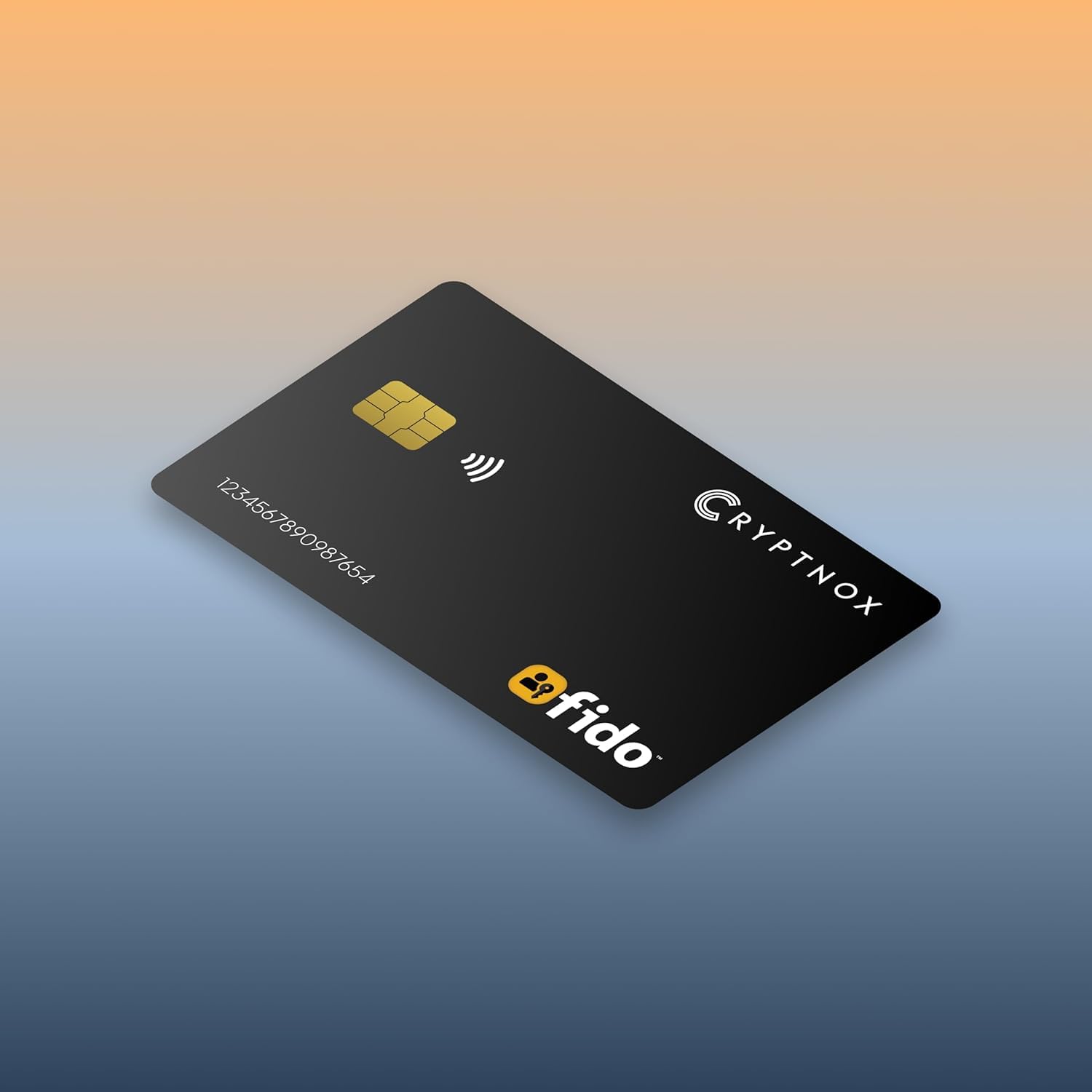 FIDO2 NFC karta bezpieczeństwa, certyfikat FIDO2 Level 1, logowanie bez hasła i 2FA przez NFC lub Contact, działa z systemami Windows, Mac, iOS, Android, karta logowania Ultra Slim Tap