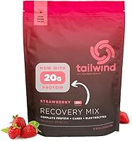 Vista 10 de Tailwind Nutrition Recovery Mix, 20 Grams de Proteína Completa, Carbohidratos y Polvo de Electrolitos para Mezcla de Bebida Post-Entrenamiento, Sin