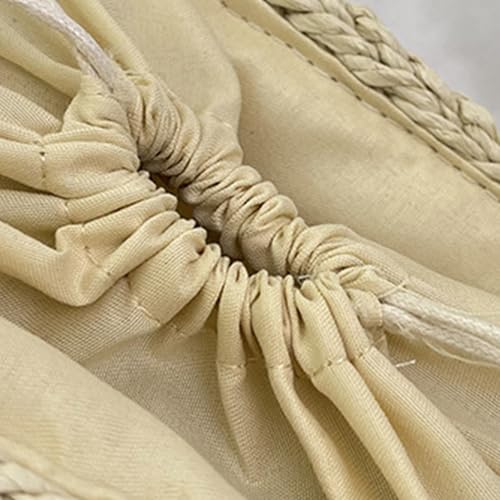 Sac à bandoulière léger en paille beige avec différentes options de transport