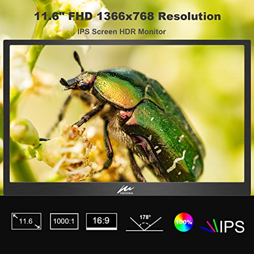 Kenowa Monitor Portatile Touch Screen 11.6 Pollici...