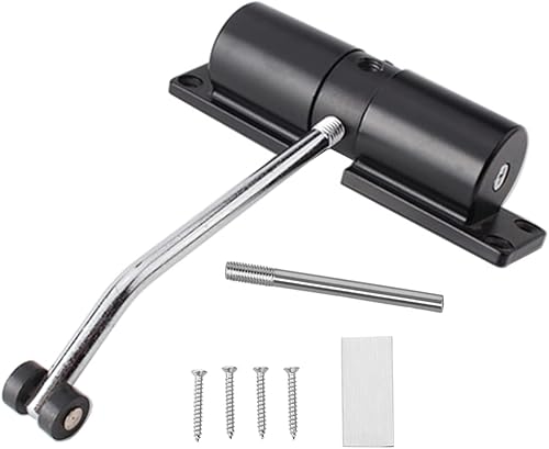 Miniatura 1 de Screen Door Closer Safety Spring Automatic Door Closer Black Door Closer Self Closing Door Hinges Door Slower Closer Home Security Door Stopper to