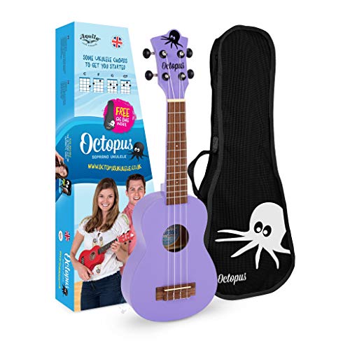 Octopus Ukelele soprano en morado completo