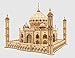Jieruisha 3D Wooden Puzzle for Adults: Taj Mahal Architecture Model Building Kit with LED Light, 388 PCS DIY Wooden Craft Kits for Adults & Teens, for Family & Friends