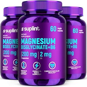 Suplint Magnesium Bisglycinat B6 200mg Kapseln 3er-Pack