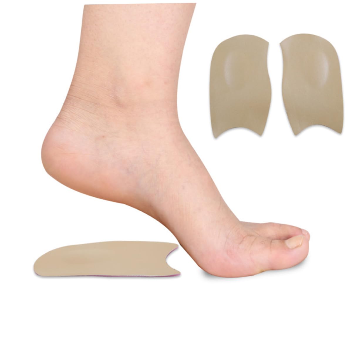 TOBBOMEY Arch Pad Foot Support Gel Arch Sticker Plantar Relief Flat Foot Corrector